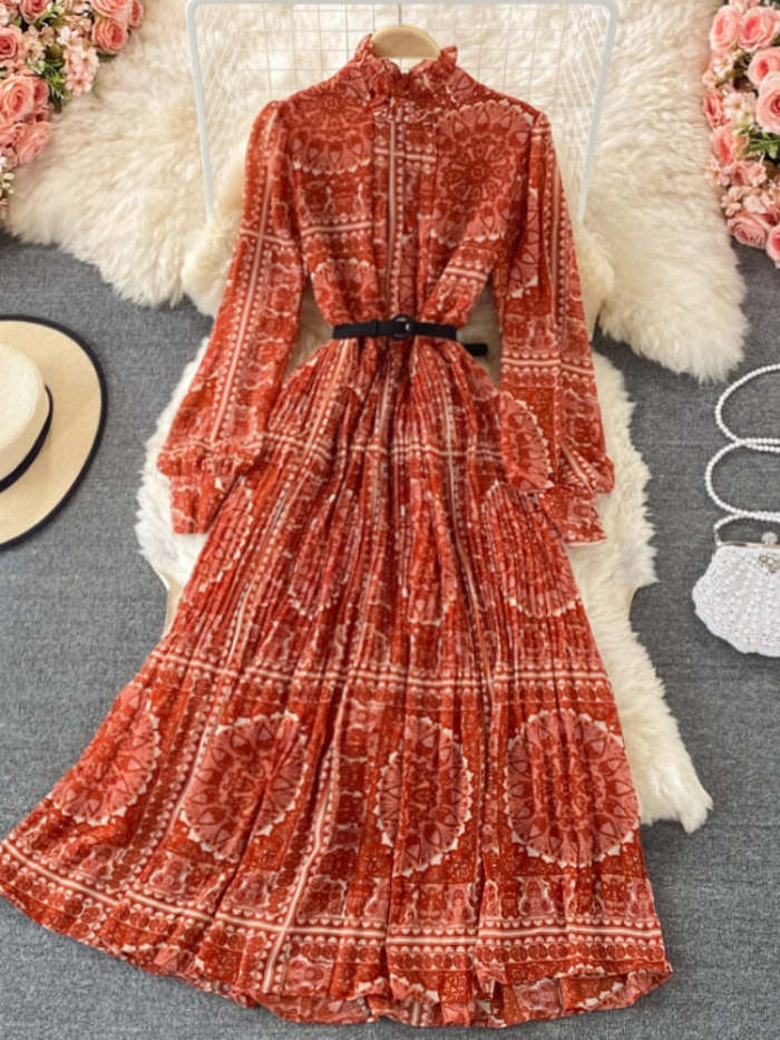 Musheera Pleated Dress(5 Colors)
