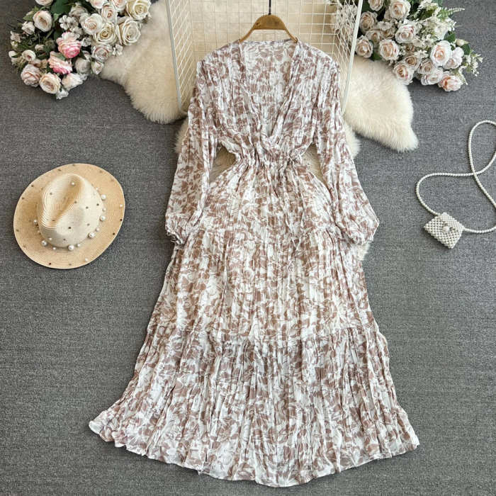 Rebecca Floral Draped Dress(9 Colors)