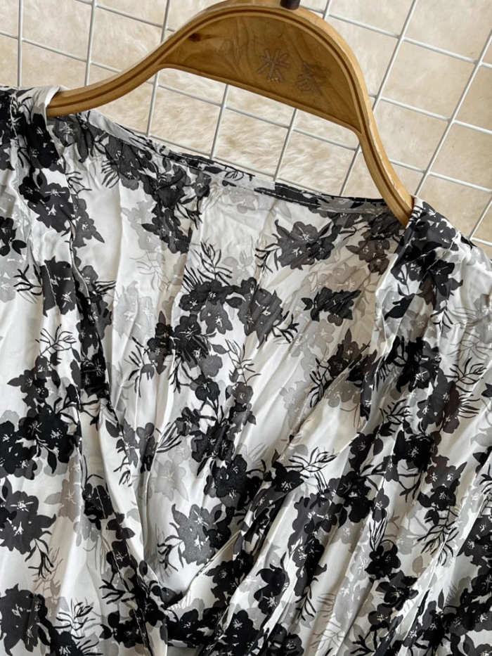 Rebecca Floral Draped Dress(9 Colors)