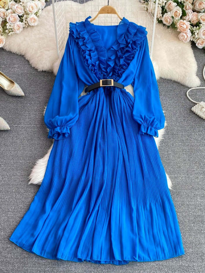 Aaliyah Pleated Dress(6 Colors)