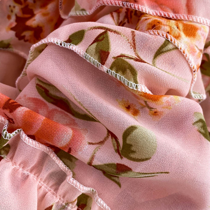 Saalima  Floral Ruffled  Dress(7 Colors)