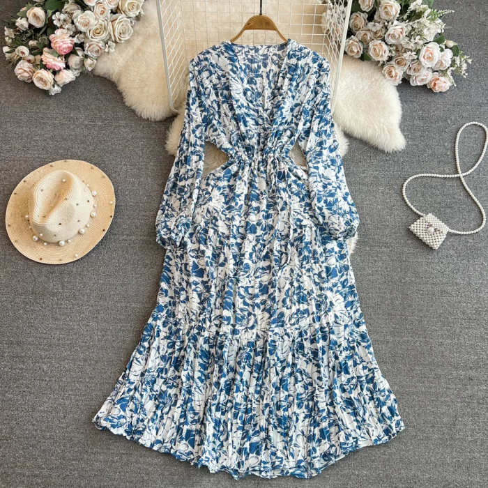 Rebecca Floral Draped Dress(9 Colors)