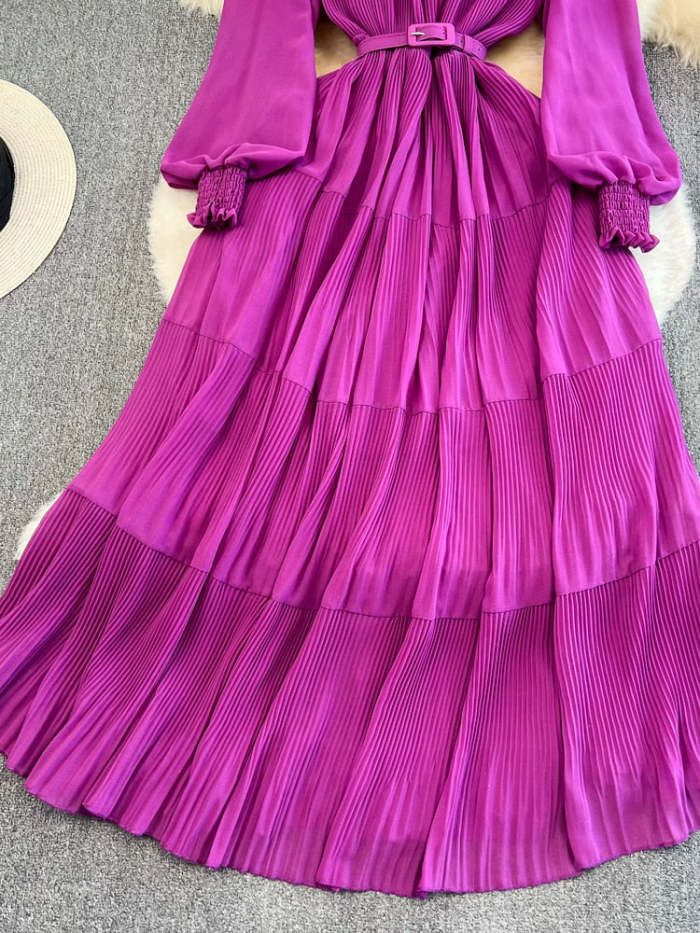 Ishwa Draped Long Dress(6 Colors)