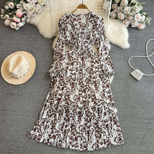Rebecca Floral Draped Dress(9 Colors)