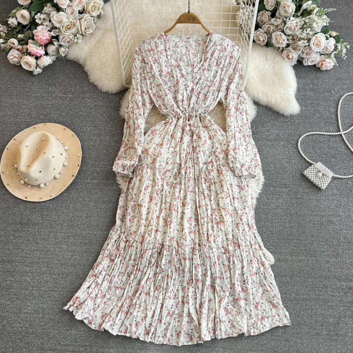 Rebecca Floral Draped Dress(9 Colors)