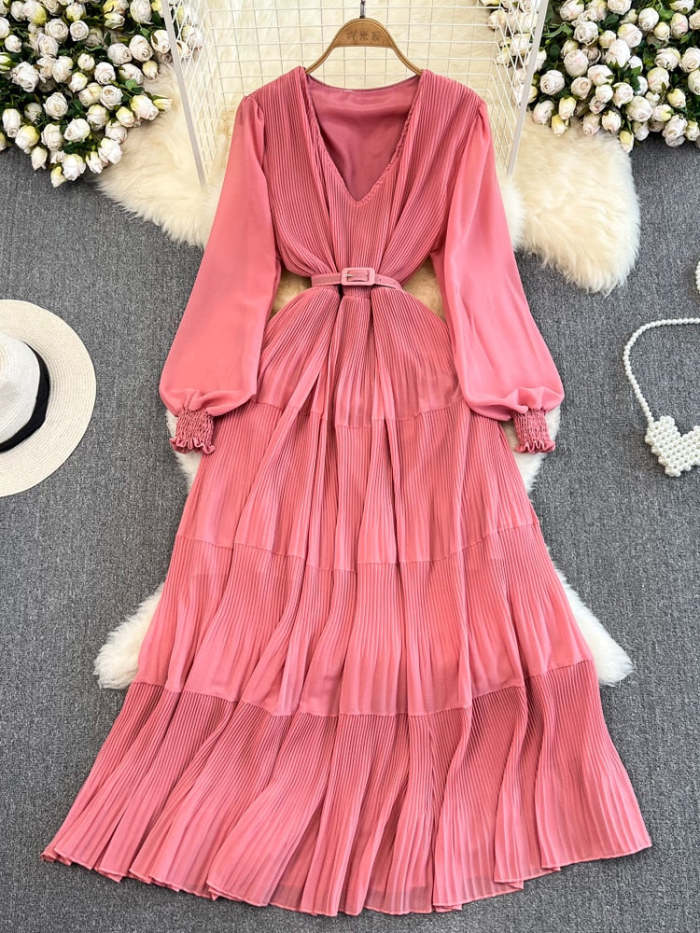 Ishwa Draped Long Dress(6 Colors)