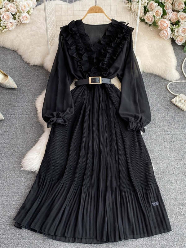 Aaliyah Pleated Dress(6 Colors)