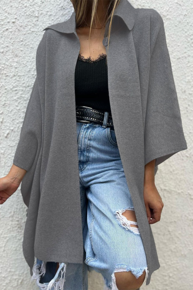 Casual Buttons Turndown Collar Cardigan(5 Colors)