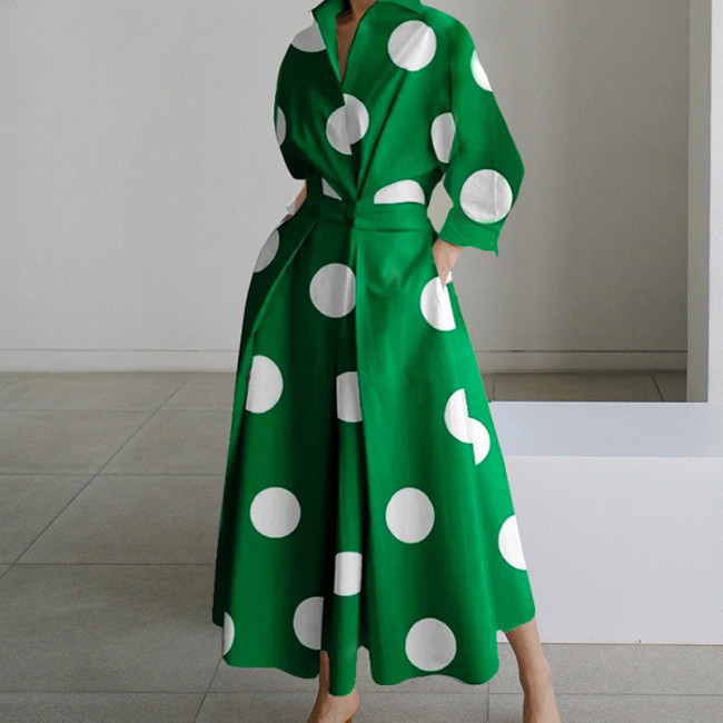 Fashion Loose Print Swing Dress