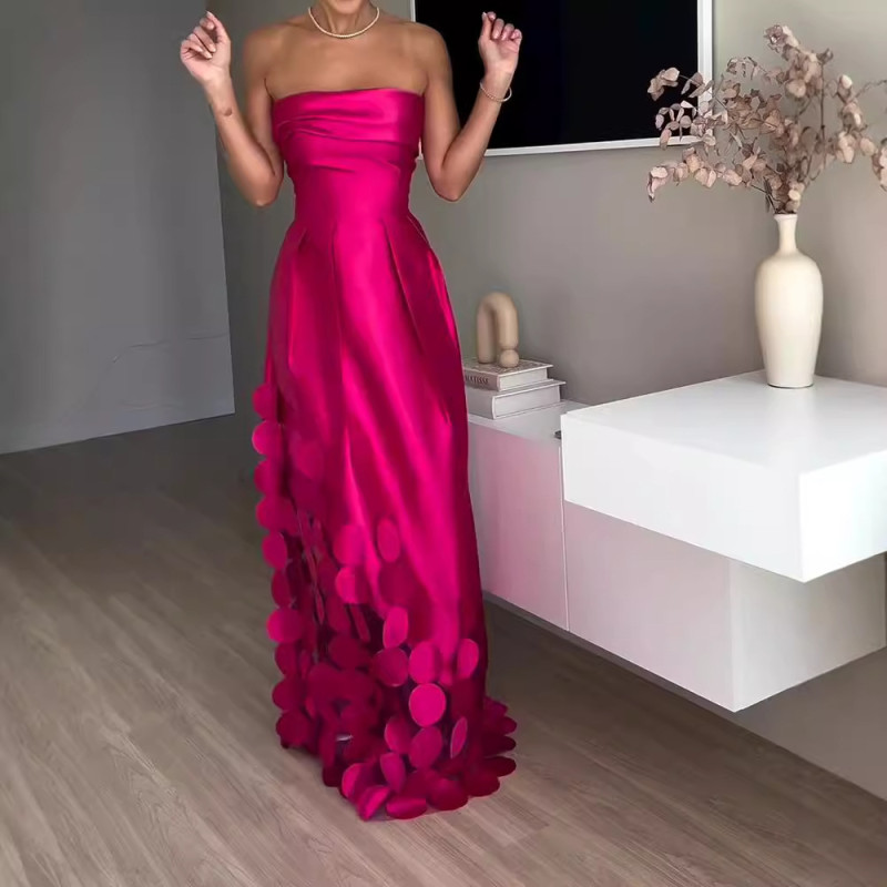 Stylish Sexy Strapless Dress