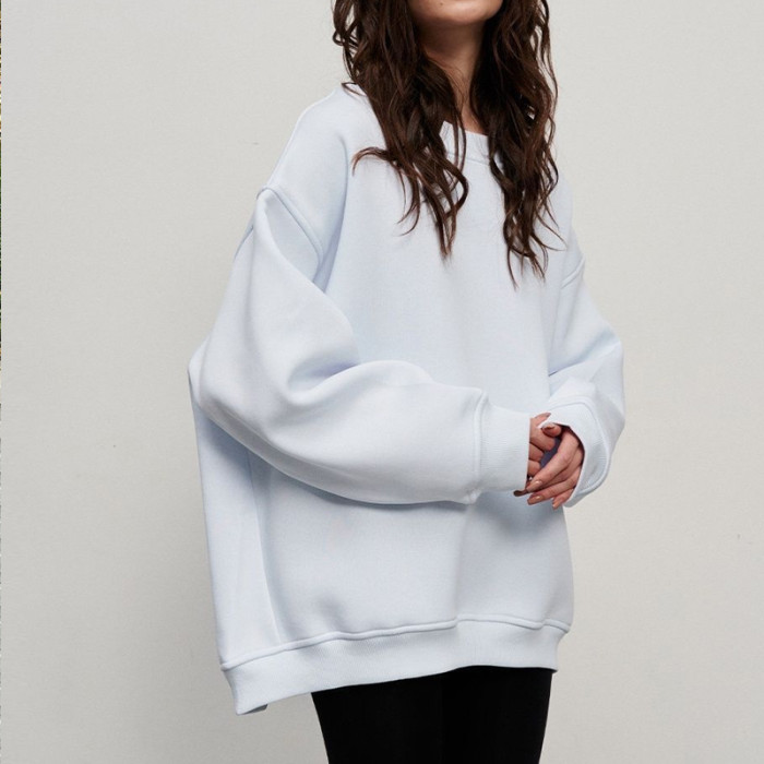 Casual Loose Polar Fleece Sweatshirt
