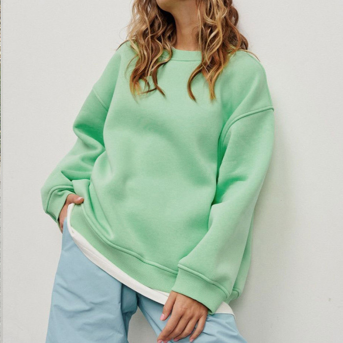 Casual Loose Polar Fleece Sweatshirt