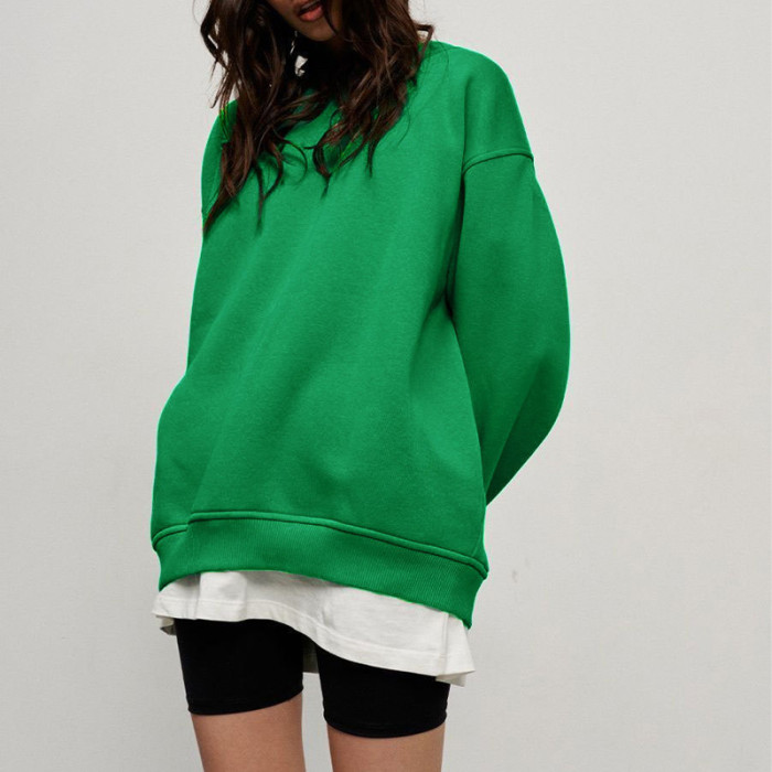 Casual Loose Polar Fleece Sweatshirt