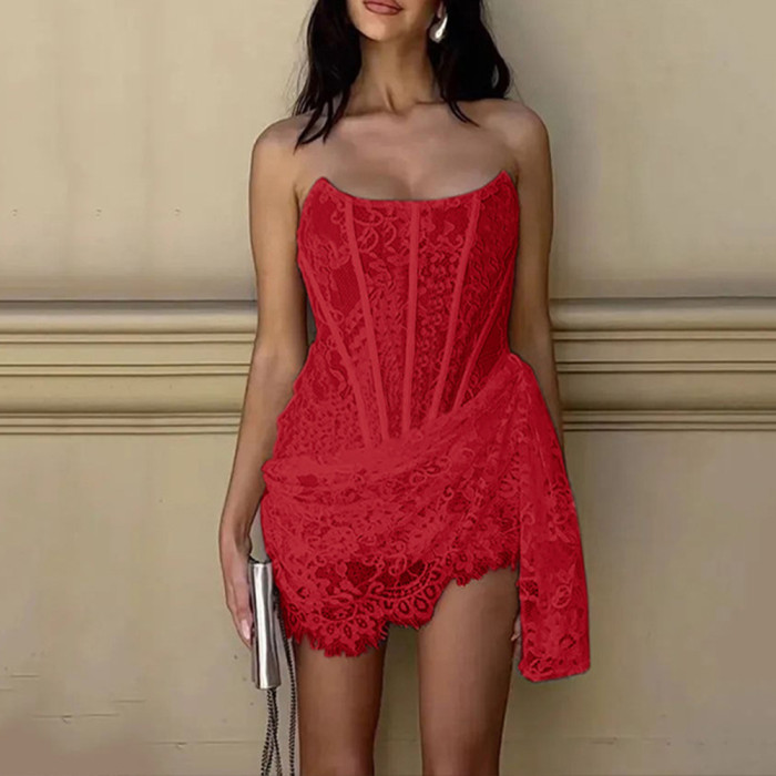 Sexy Lace Off-shoulder Dress