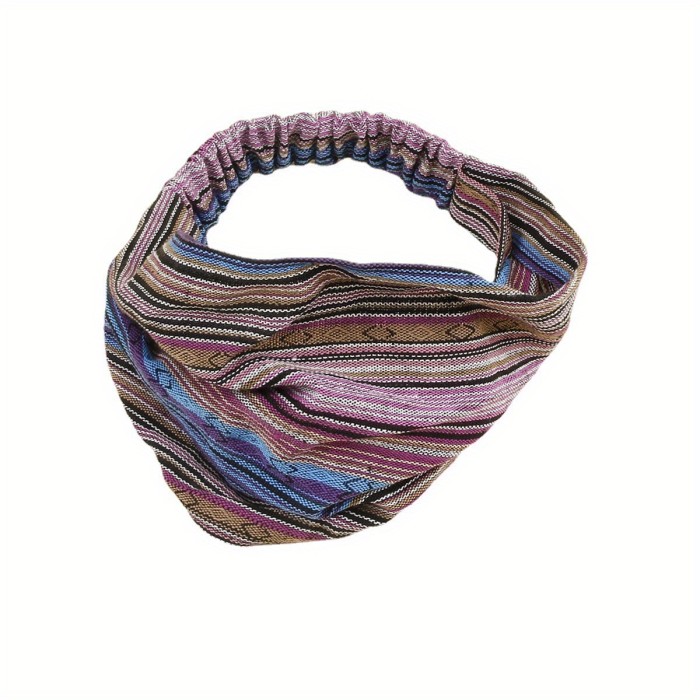 Chic Boho Style Knitted Headband - Fashionable Hair & Neck Scarf for Women - Versatile Casual Accessory