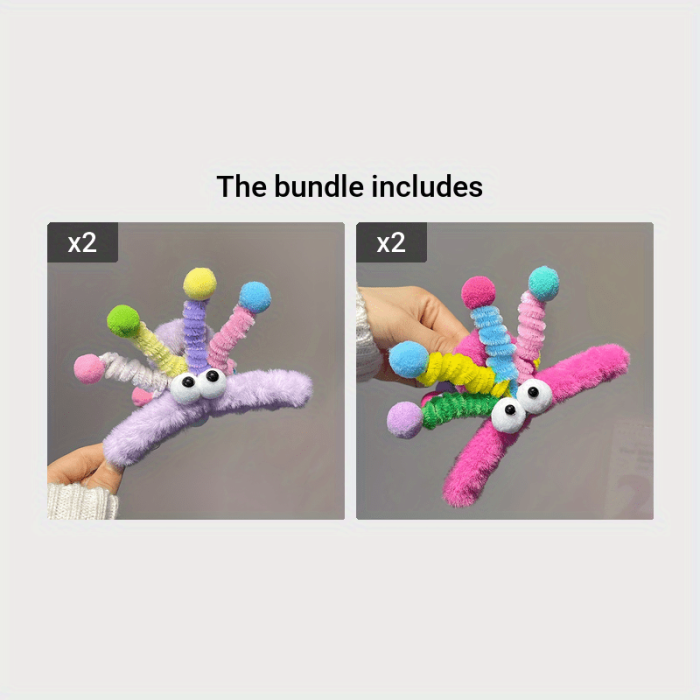 1pc Adorable Plush Hair Claw Clip - Soft, Twist, Autumn and Winter Design, Cute Headwear Accessory for Women and Girls - Perfect for Daily Use and Gift Giving