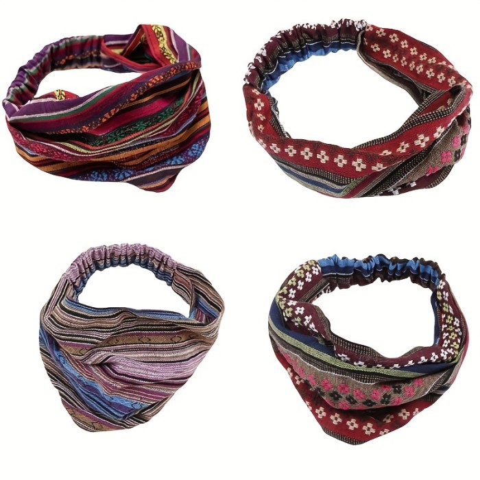Chic Boho Style Knitted Headband - Fashionable Hair & Neck Scarf for Women - Versatile Casual Accessory