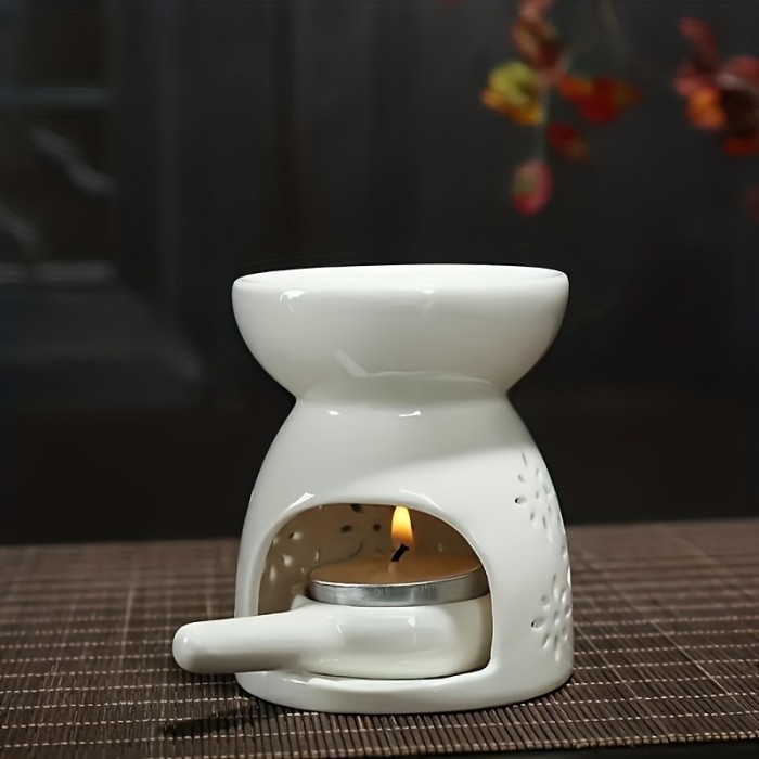 1pc Exquisite Modern Ceramic Candle Holder - Unique Wedding Party Festival Decoration - Artistic Home Table Centerpiece with Elegant Design
