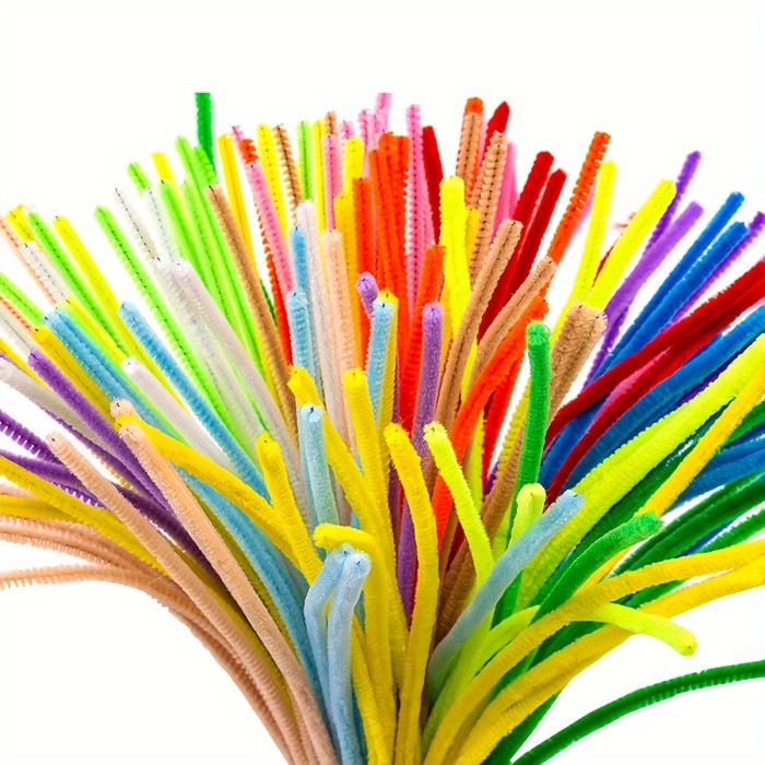 100pcs Multicolor Twist Stick Diy Handmade Hair Strip