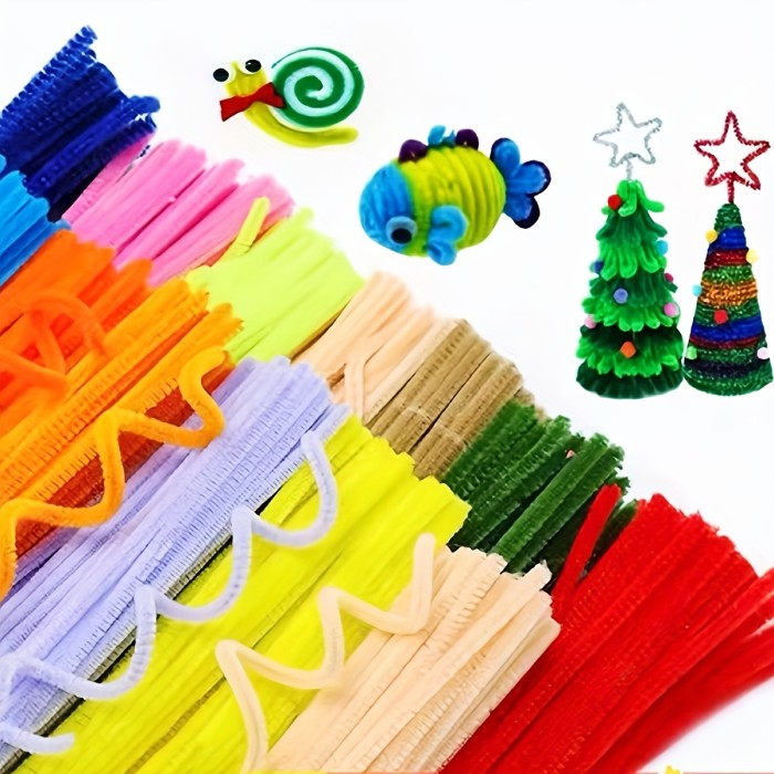 100pcs Multicolor Twist Stick Diy Handmade Hair Strip