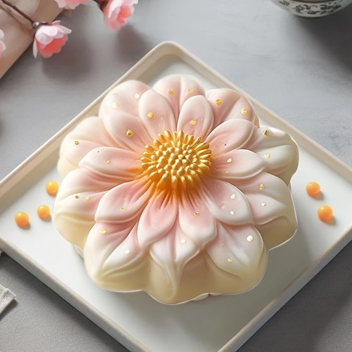 Silicone Cherry Blossom Flower Mochi Mold Set - Graduation, Wedding Cake Decoration, DIY Desserts, Chocolate, Plaster & Candle Crafting Molds, 1pc\u002F4PC Set