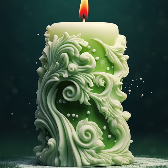 1pc Premium DIY Silicone Mold for Creating Unique Cylindrical Aromatherapy Candles