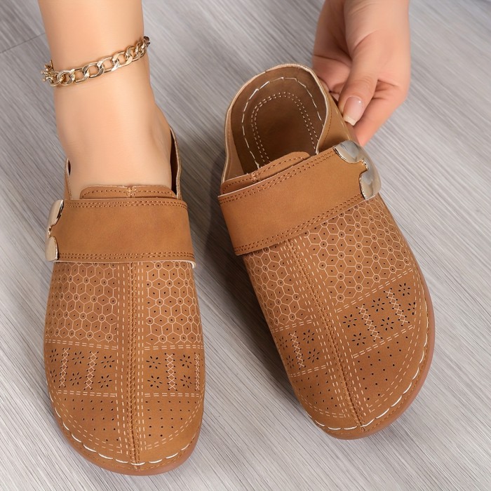 Women's Wedge Heeled Sandals, Casual Slip On Platform Shoes, Comfortable Slip On Sandals