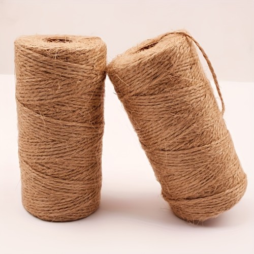 100m Natural Jute Twine for Gardening, Wrapping Plants, Crafts & Weddings
