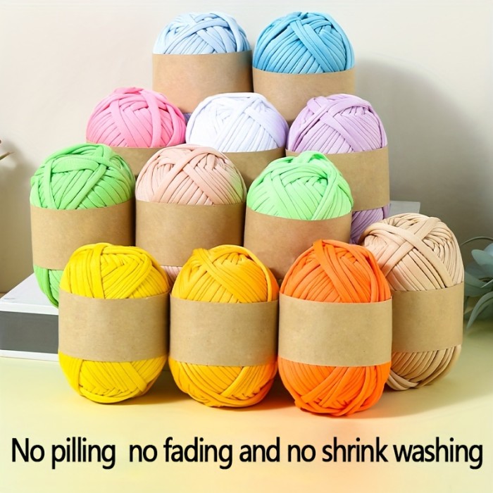 1pc Polyester 100.00% Yarn, Hand-knitted Thread, Multi-color Crochet Thread, Hand-knitted Thread DIY Doll DIY Hat, Scarf, Coat Woven Thread