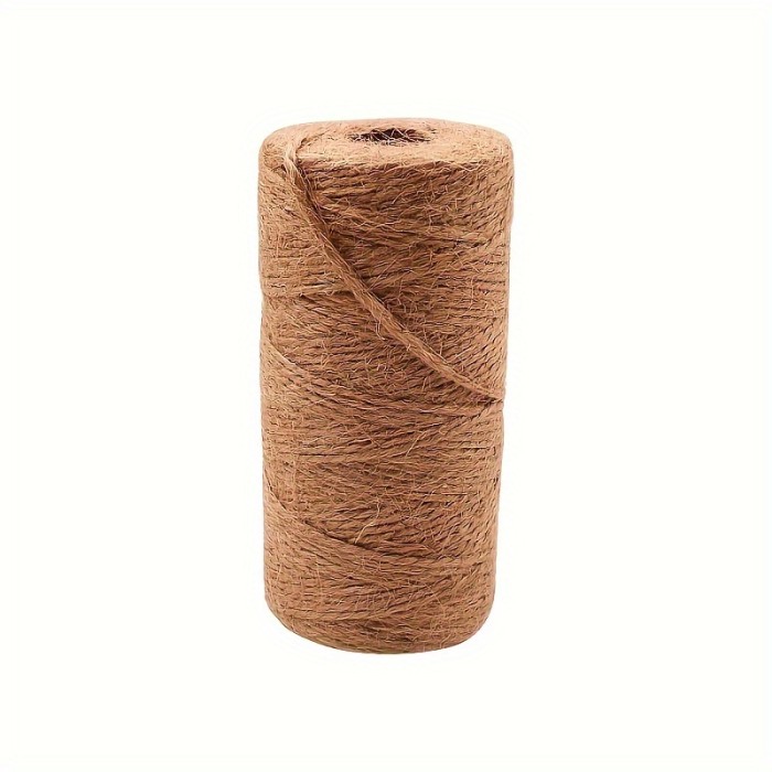 100m Natural Jute Twine for Gardening, Wrapping Plants, Crafts & Weddings