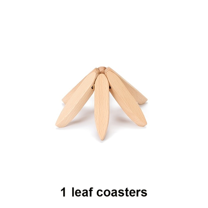1pc Wooden Tree Design Trivet - Decorative Anti-Scald Heat Resistant Coaster, Stackable Placemat for Christmas, Halloween, Thanksgiving - Durable Wood Table Mat Pot Holder