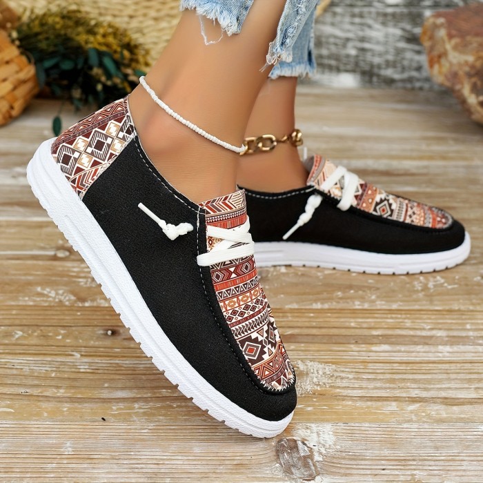 Heartfelt Romance Womens Loafers - Lightweight & Soft Sole Slip-Ons, Breathable Canvas Shoes for Casual Wear, Perfect Valentines Day Gift Idea