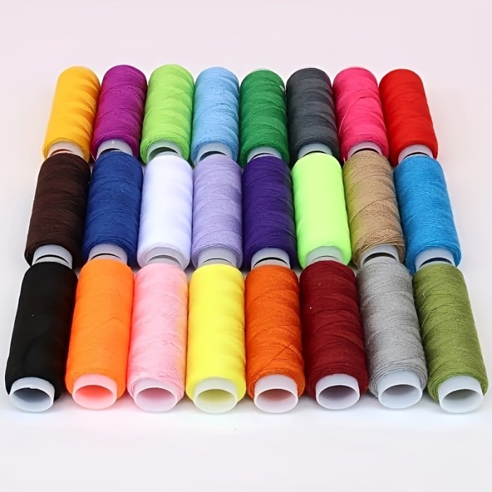 10pcs Random Color Home Multi-color Sewing Thread Hand-stitched Sewing Thread Home Small Roll Set Multi-color Hand Stitched Polyester Thumb Hand Cross-stitch Sewing Machine Thread