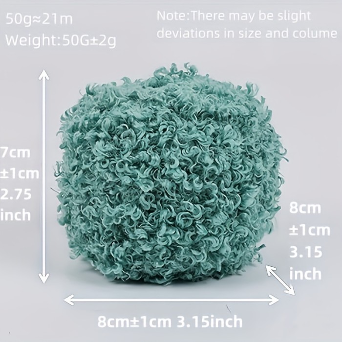 1pc Polyester 100.00% Yarn, Thick Yarn For DIY Knitting And Crocheting Blanket DIY Knitting Crafts Supplies 1.76oz