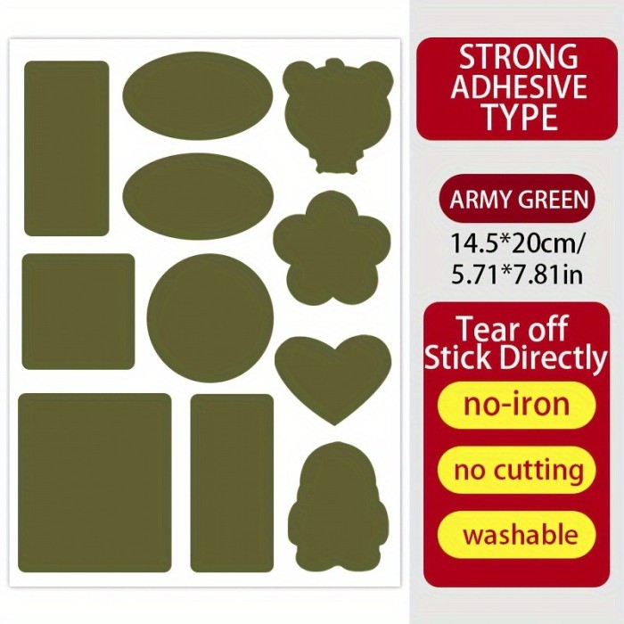 1pc Waterproof Fabric Patches for Down Jacket, Tent, Raincoat - Pre-Cut, Machine Washable, Suitable for Art & Crafts
