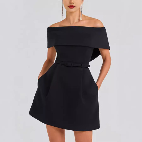 Stylish Casual One-shoulder Dress
