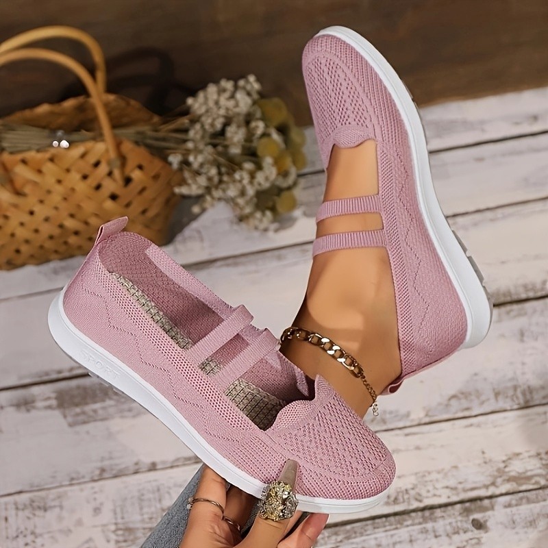 Women'S Casual Round Toe Canvas Shoes, Solid Color, Lightweight Fashion Sneakers with Fabric Upper, Inner & Insole, Rubber Sole for Spring Season