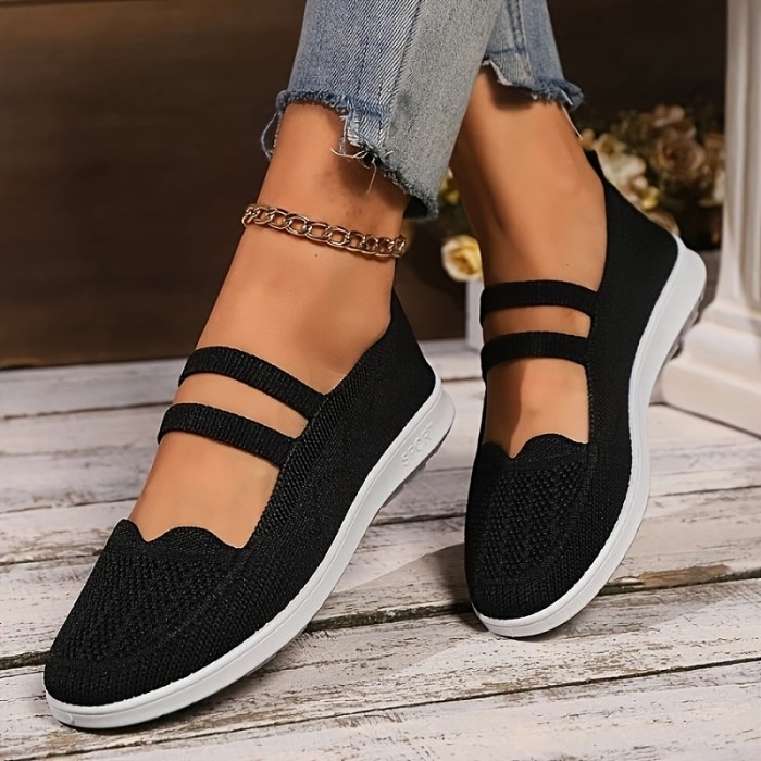 Women'S Casual Round Toe Canvas Shoes, Solid Color, Lightweight Fashion Sneakers with Fabric Upper, Inner & Insole, Rubber Sole for Spring Season