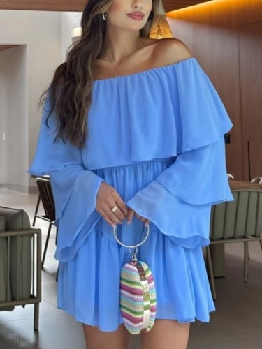 Sexy off-the-shoulder mini dress