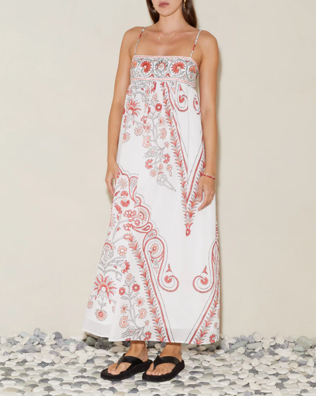 Bohemian Print Sling Dress