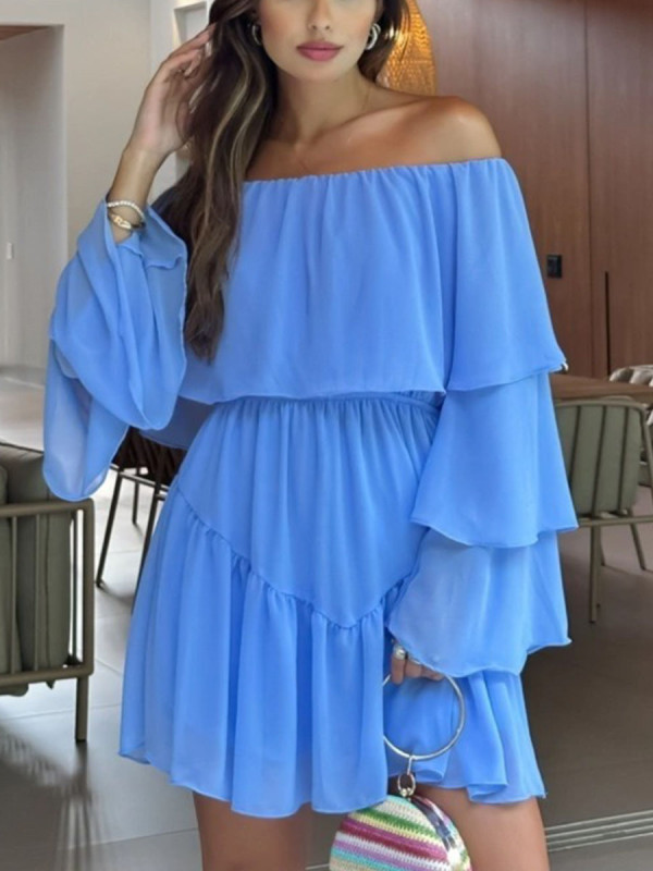 Sexy off-the-shoulder mini dress
