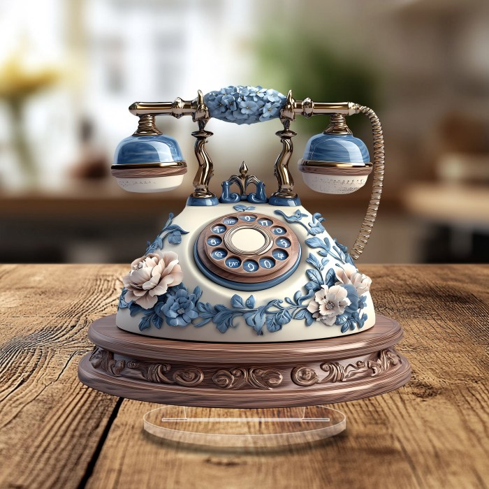1pc Boho Chic Acrylic Telephone Decor, 7.87\