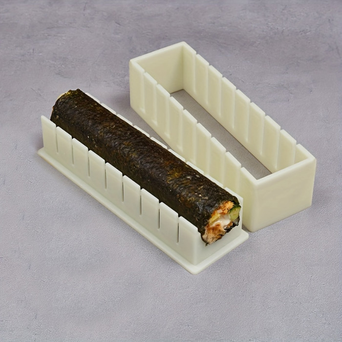 DIY Sushi Maker Kit for Home Parties & Gifts - No Electricity Needed, Easy to Use Rice Roll & Seaweed Nori Molding Tool