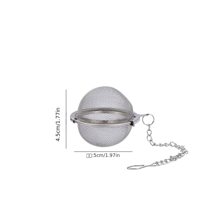 1 Pack Premium 304 Stainless Steel Tea Ball - Perfect for Brewing Delicious Tea at Home - For Tea Lovers - Reusable & Durable - Great Gift for Tea Enthusiasts