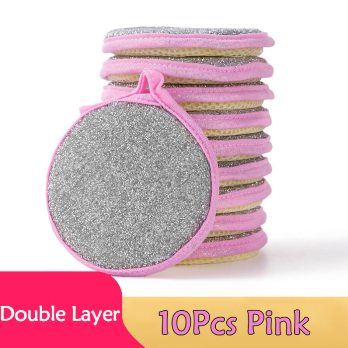 5\u002F10pcs, Double Side Dishwashing Sponge Pan Pot Dish Wash Sponges Household Cleaning Tools Kitchen Tableware Dish Washing Brush