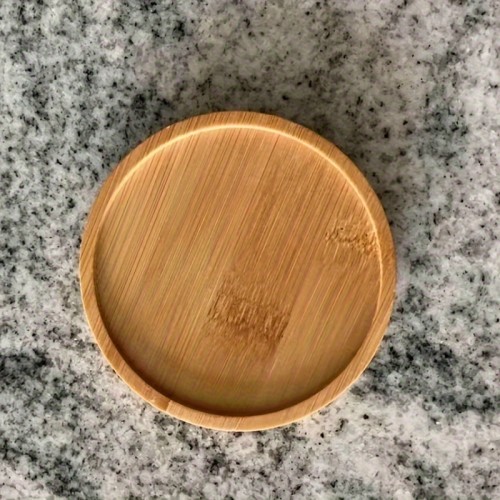 5 Pcs Bamboo Coasters: Heat Insulation Non-slip Simple Style Solid Color Kitchen Supplies, Tea Set Coaster, Room Decor