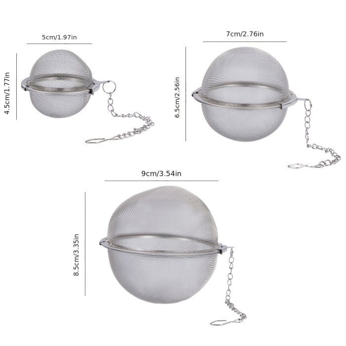1 Pack Premium 304 Stainless Steel Tea Ball - Perfect for Brewing Delicious Tea at Home - For Tea Lovers - Reusable & Durable - Great Gift for Tea Enthusiasts
