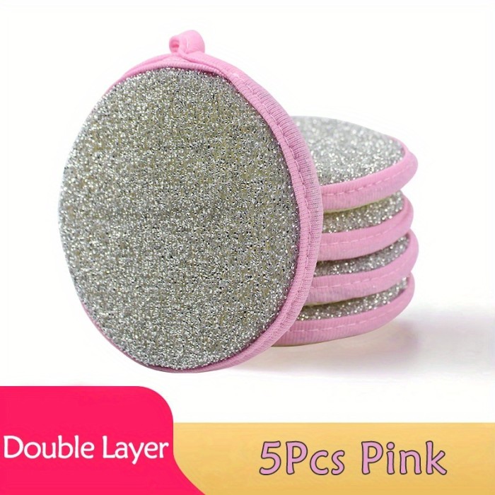 5\u002F10pcs, Double Side Dishwashing Sponge Pan Pot Dish Wash Sponges Household Cleaning Tools Kitchen Tableware Dish Washing Brush