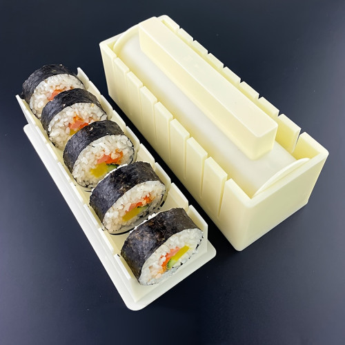 DIY Sushi Maker Kit for Home Parties & Gifts - No Electricity Needed, Easy to Use Rice Roll & Seaweed Nori Molding Tool