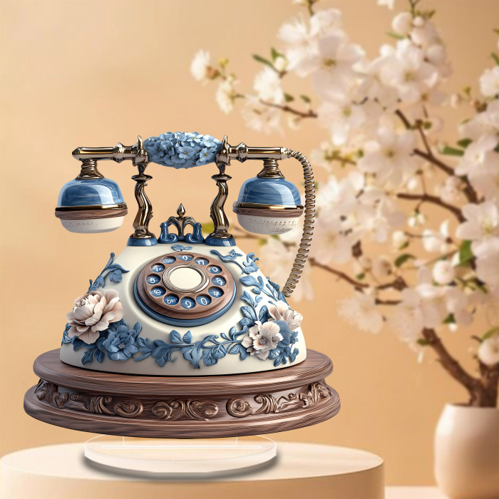 1pc Boho Chic Acrylic Telephone Decor, 7.87\